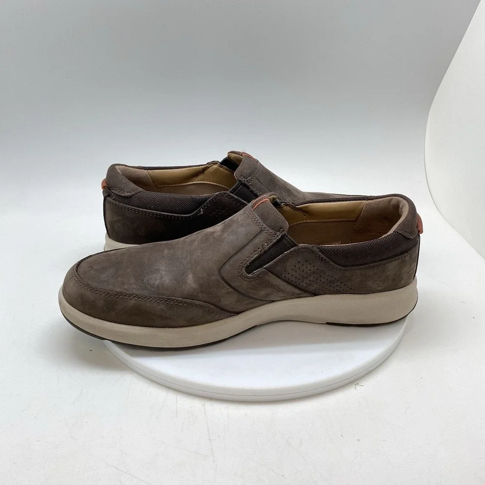 Clarks Sneakers Mens 9.5 W Un Trail Step 26140383 Brown Slip Ons Casual Shoes